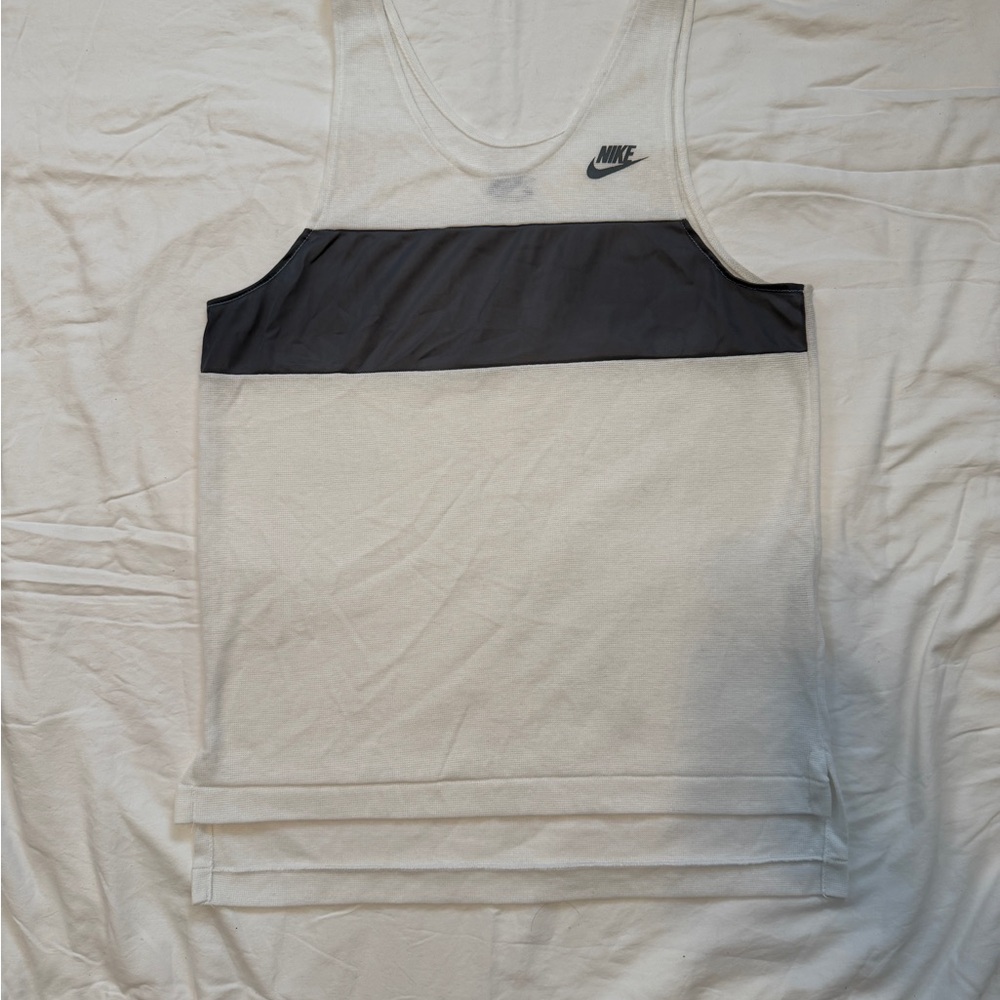 Vintage Nike White and Black Runners Tank